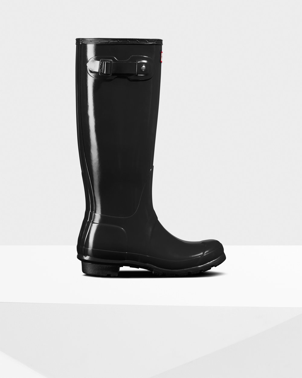 Galochas Altas Hunter Feminina Pretas - Original Gloss - 53TLCDYJN